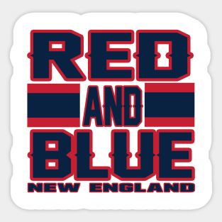 New England LYFE Red and Blue Football Colors! Sticker